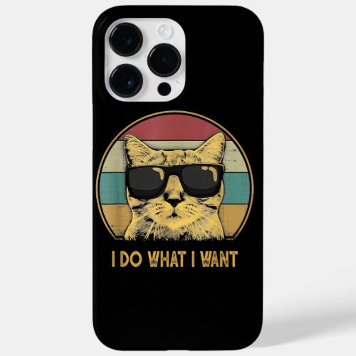 Retro I do what I want cat funny cat lover Case_Mate iPhone 14 Pro Max Case