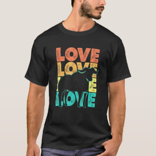 Retro I Love Buffalo Idea For Bison T-Shirt