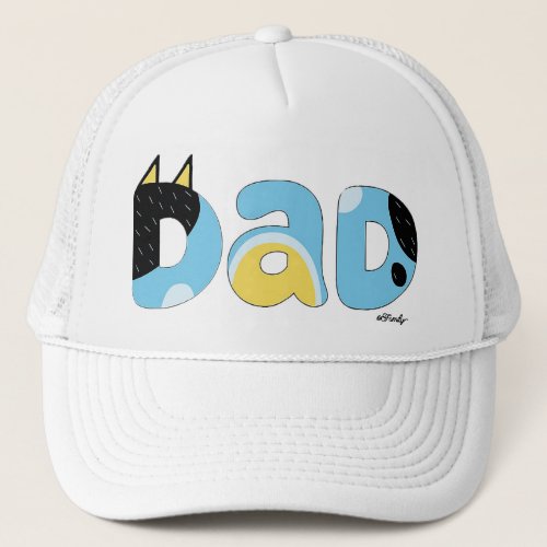 Retro I Love Dad Personalized Trucker Hat