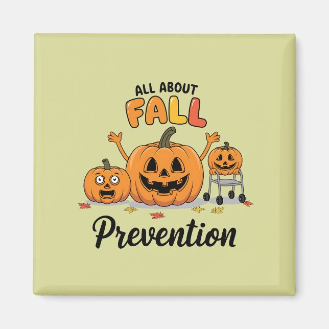 Retro I Love Fall Prevention Fall Occupational  Magnet (Front)