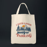 Retro I Need A Good Paddling Kayaking Kayaker Tote Bag<br><div class="desc">We all love being in the outdoors. This Retro I Need A Good Paddling Kayaking Kayaker design is excellent for the person who loves the water and wants to take a break from the city. This also makes a great gift for the kayakers, canoe and kayak lovers to paddle with...</div>