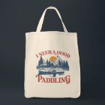 Retro I Need A Good Paddling Kayaking Kayaker Tote Bag<br><div class="desc">We all love being in the outdoors. This Retro I Need A Good Paddling Kayaking Kayaker design is excellent for the person who loves the water and wants to take a break from the city. This also makes a great gift for the kayakers, canoe and kayak lovers to paddle with...</div>