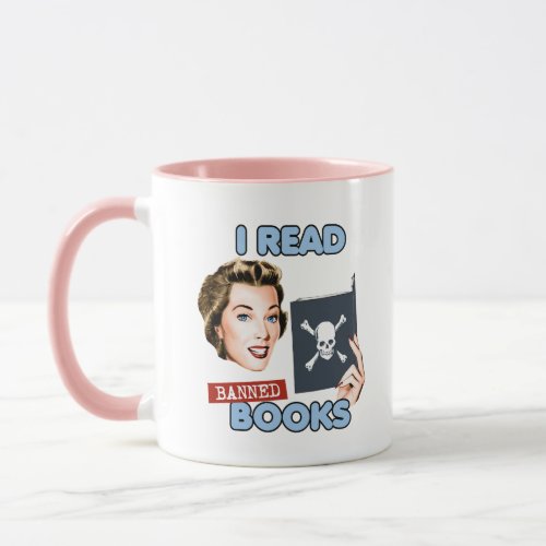 Retro I read banned books Mug