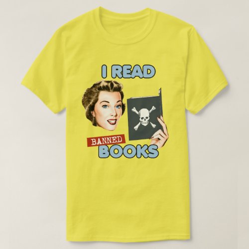 Retro I read banned books T_Shirt