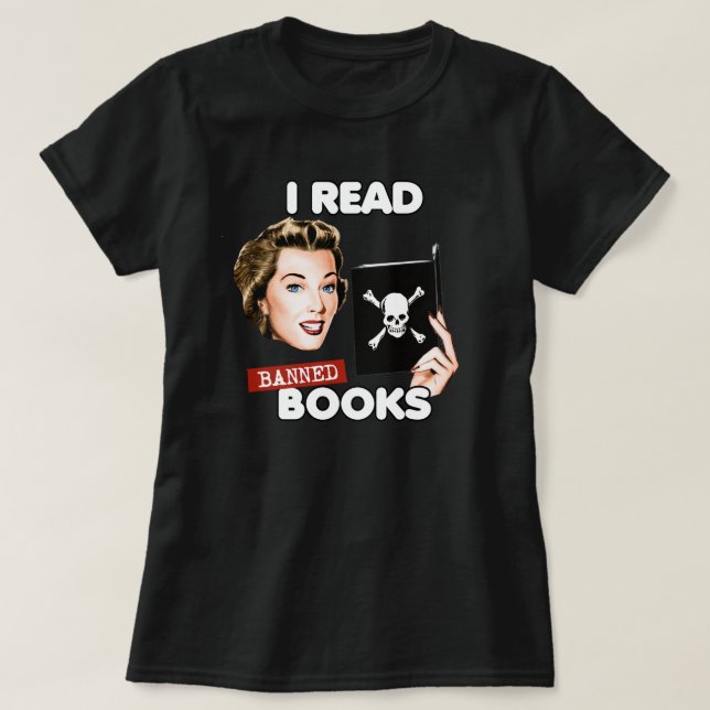 Retro I read banned books T-Shirt (Design Front)