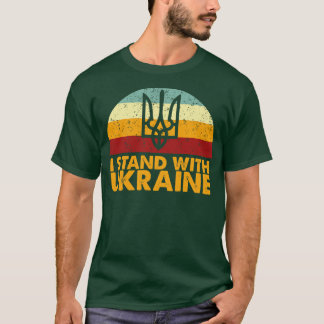 Retro I Stand With Ukraine T-Shirt