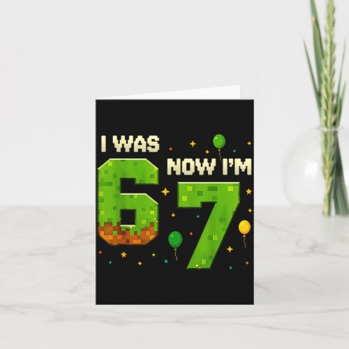 Retro I Was 6 Now I'm 7 Birthday Gift For Boys Kid