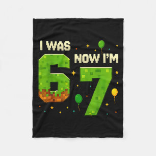 Retro I Was 6 Now I'm 7 Birthday Gift For Boys Kid Fleece Blanket