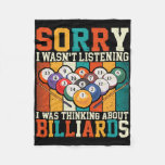 Retro I Wasn&#39;t Listening I Was Thinking About Bill Fleece Blanket