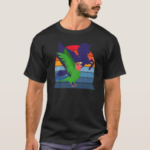 Retro I Winged Unicorn I Screaming Rosy faced Gree T-Shirt