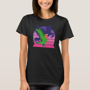Retro I Winged Unicorn I Screaming Rosy faced Gree T-Shirt