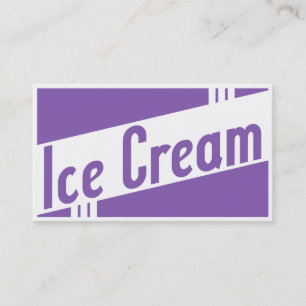 retro ice cream business card