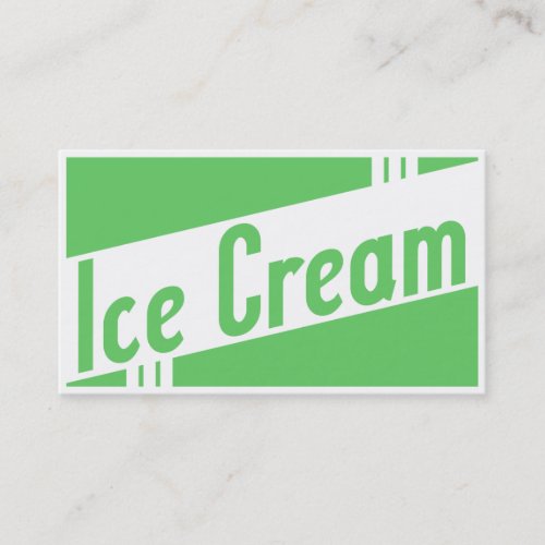 retro ice cream business card template
