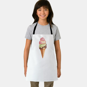 Retro Ice Cream Cone Apron