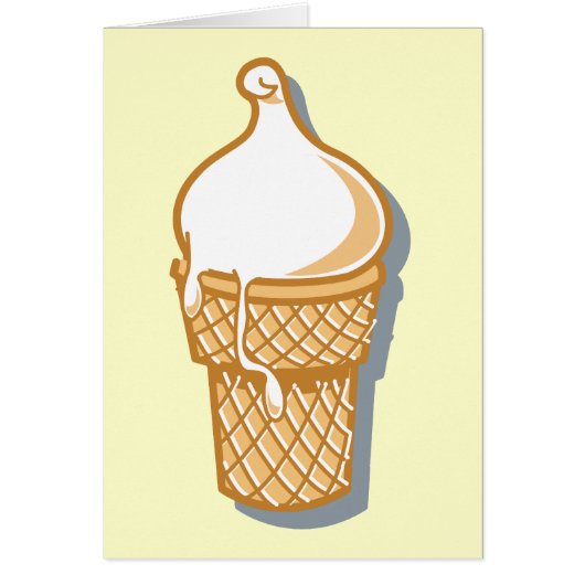 retro ice cream cone cards (Front)