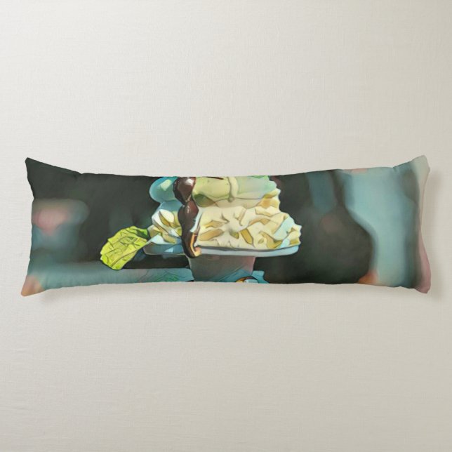 Retro ice cream popsicle body pillow (Front)