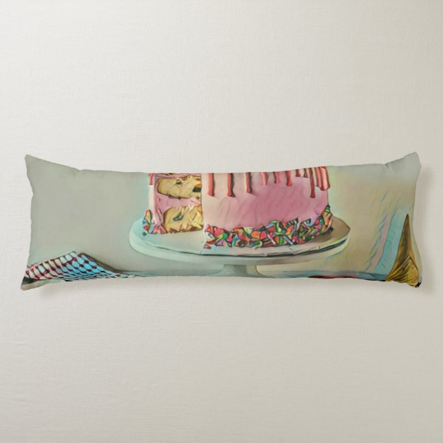 Retro ice cream popsicle body pillow (Front)