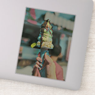 Retro ice cream popsicle sticker