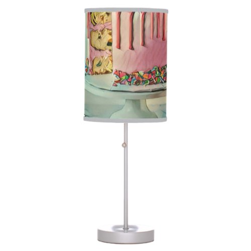 Retro ice cream popsicle table lamp