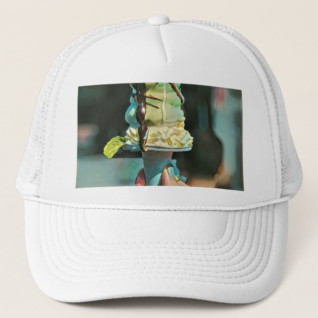 Retro ice cream popsicle trucker hat (Front)