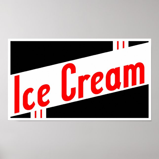 retro ice cream poster (Front)