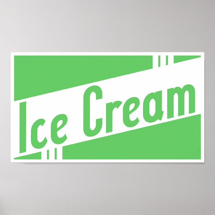 retro ice cream posters