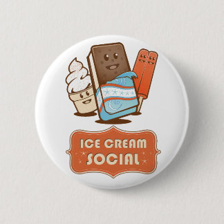 Retro Ice Cream Social Button
