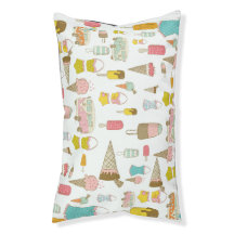Retro Ice Cream Summer Party  Pet Bed