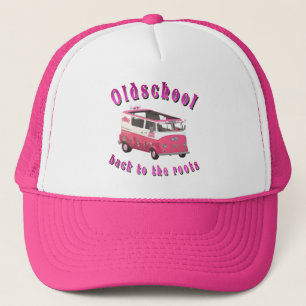 Retro Ice Cream Van Oldschool Vibes Tee Trucker Hat