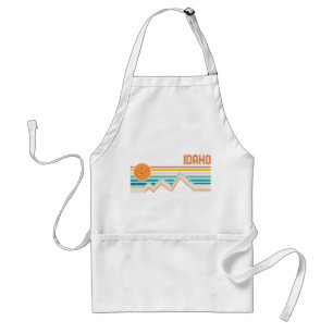 Retro Idaho Boise Nampa Souvenir Vintage Outdoor Adult Apron