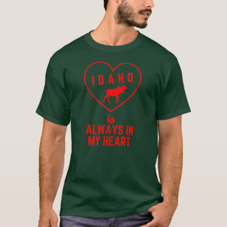 Retro Idaho is Always in My Heart Red Scoop T-Shirt