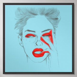 Retro Illustration Print Modern