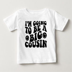 Retro I'm Going To Be a Big Cousin Baby T-Shirt