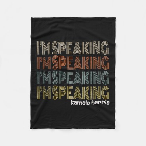 Retro Im Speaking Kamala Harris Joe Biden 2020 Gi Fleece Blanket