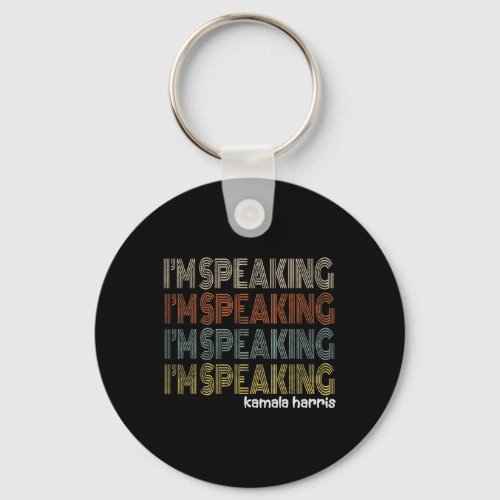 Retro Im Speaking Kamala Harris Joe Biden 2020 Gi Keychain