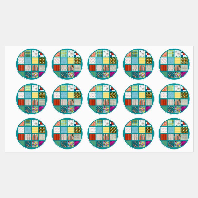 Retro Images quilt Labels (Sheet)