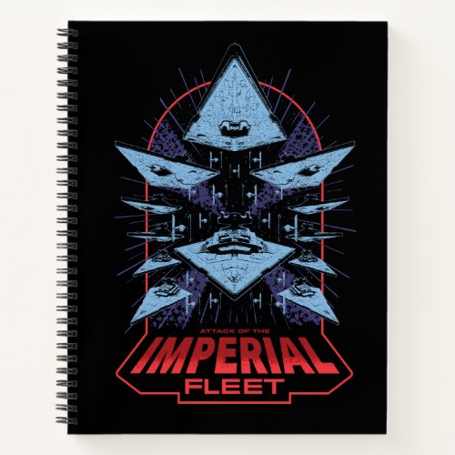 Retro Imperial Fleet Star Destroyer Badge Notebook