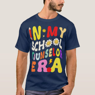 Retro In My School Counselor Era Teacher Life T-Shirt