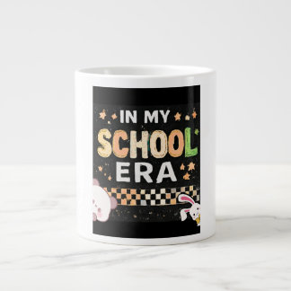 Retro In My School Era Aesthetic Back to School  Giant Coffee Mug