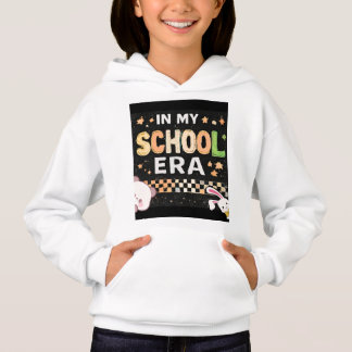 Retro In My School Era Aesthetic Back to School  Hoodie