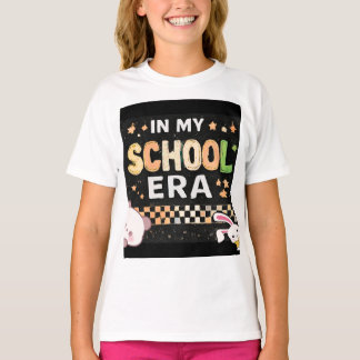 Retro In My School Era Aesthetic Back to School  T-Shirt