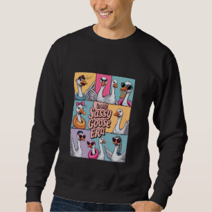 Retro In My Silly Goose Era Funny Animal Lover Got Sweatshirt