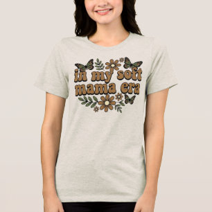 Retro "In My Soft Mama Era" SVG Design - Boho Groo Tri-Blend Shirt