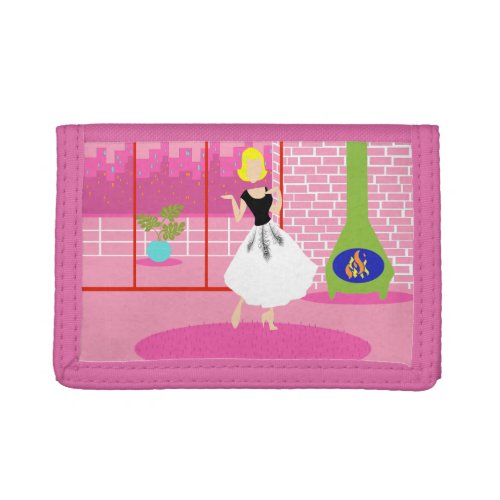 Retro In the Pink Nylon Wallet