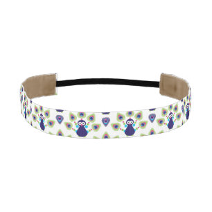 retro india exotic peacock athletic headband