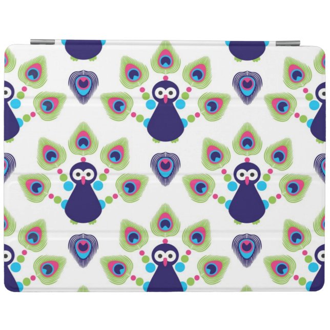 retro india exotic peacock iPad smart cover (Horizontal)