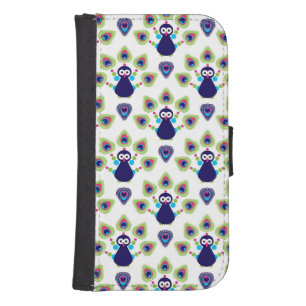 retro india exotic peacock phone wallet