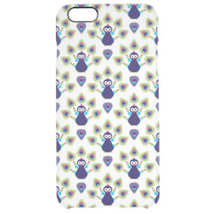retro india exotic peacock clear iPhone 6 plus case