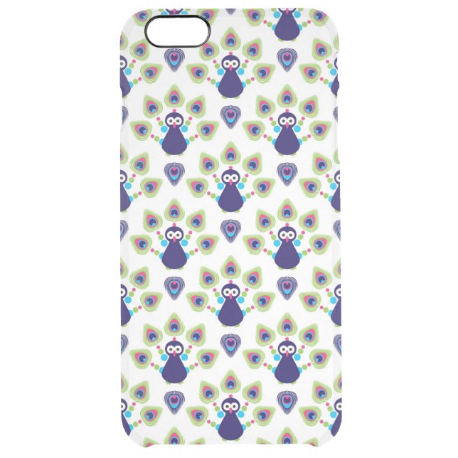 retro india exotic peacock uncommon iPhone case (Back)