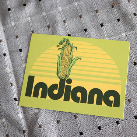 Retro Indiana Postcard